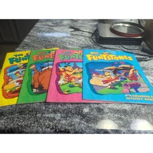 4 Vintage 1994 Landoll's Hanna Barbera The Flintstones Coloring & Activity Book